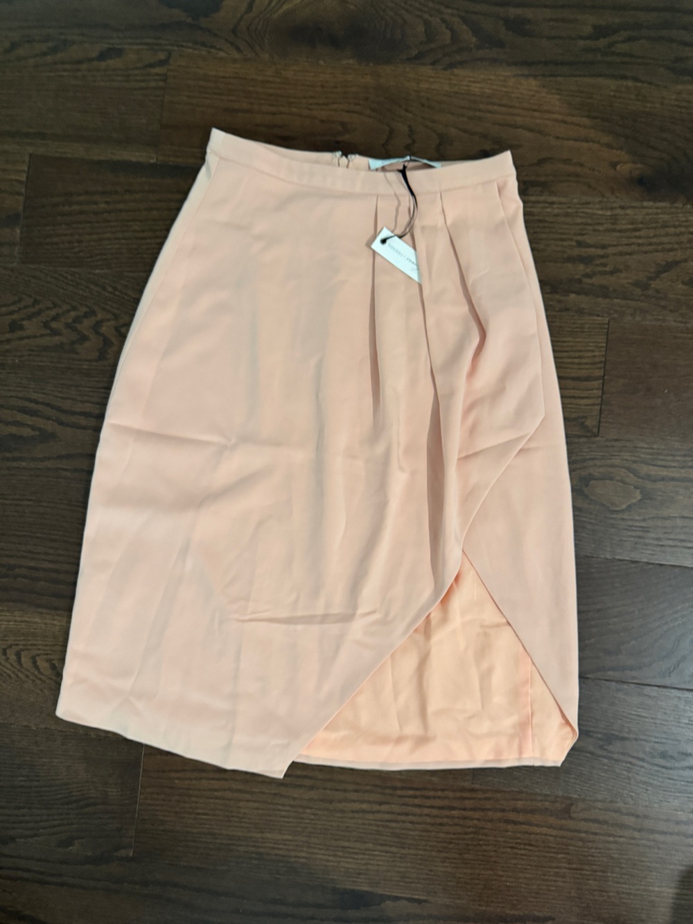Lovers + Friends Peach Blush Asymmetrical Wrap Skirt